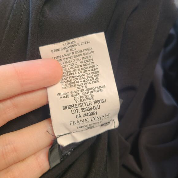 Frank Lyman One Shoulder Jumpsuit Ruffle Black White Palazzo Pant Size 6 198060 - Picture 8 of 8